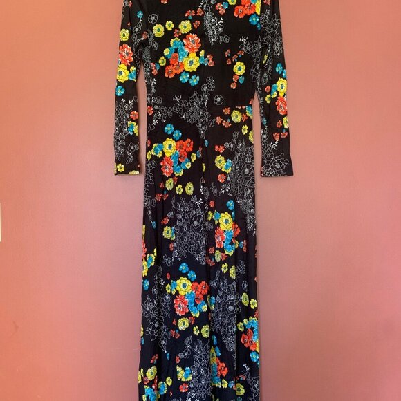Vintage Henry Allen Montreal 70s Floral Maxi Dress | Size Small-Handmade Canada - Picture 4 of 12